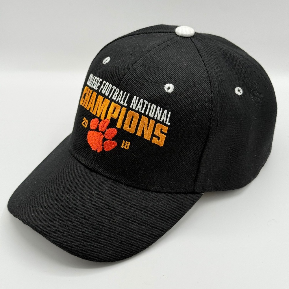 Clemson Tigers 2018 College Football National Champions Hat Black Mens Cap NCAA